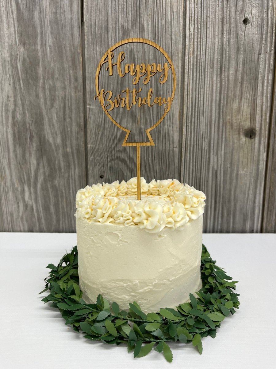 Happy Birthday Cake Topper - Balloon