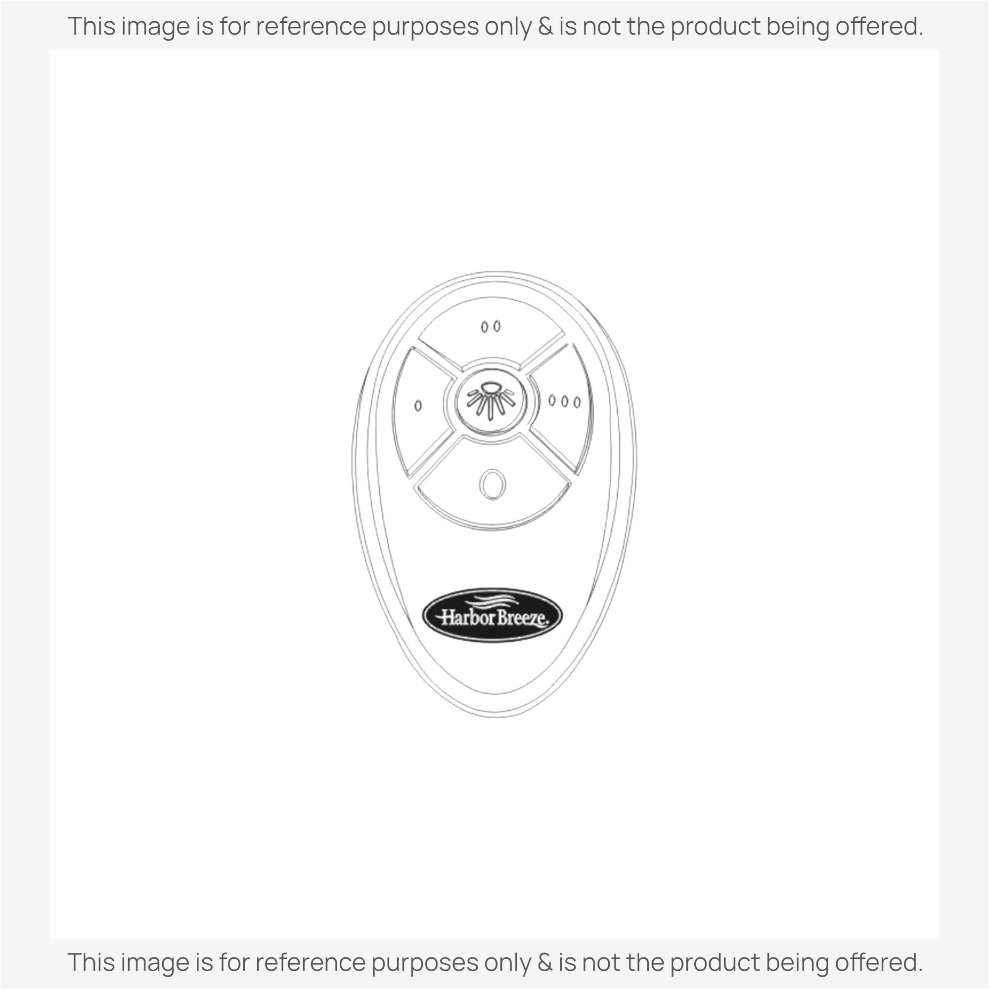 Substitute for Harbor Breeze KUJCE9603 Ceiling Fan Remote Control [FAN35T-FAN30R-KIT]