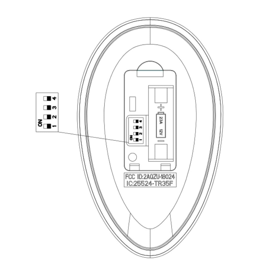 Substitute for Harbor Breeze TR35F 2AQZU-18024 Ceiling Fan Remote Control [63T-AC83T-KIT]