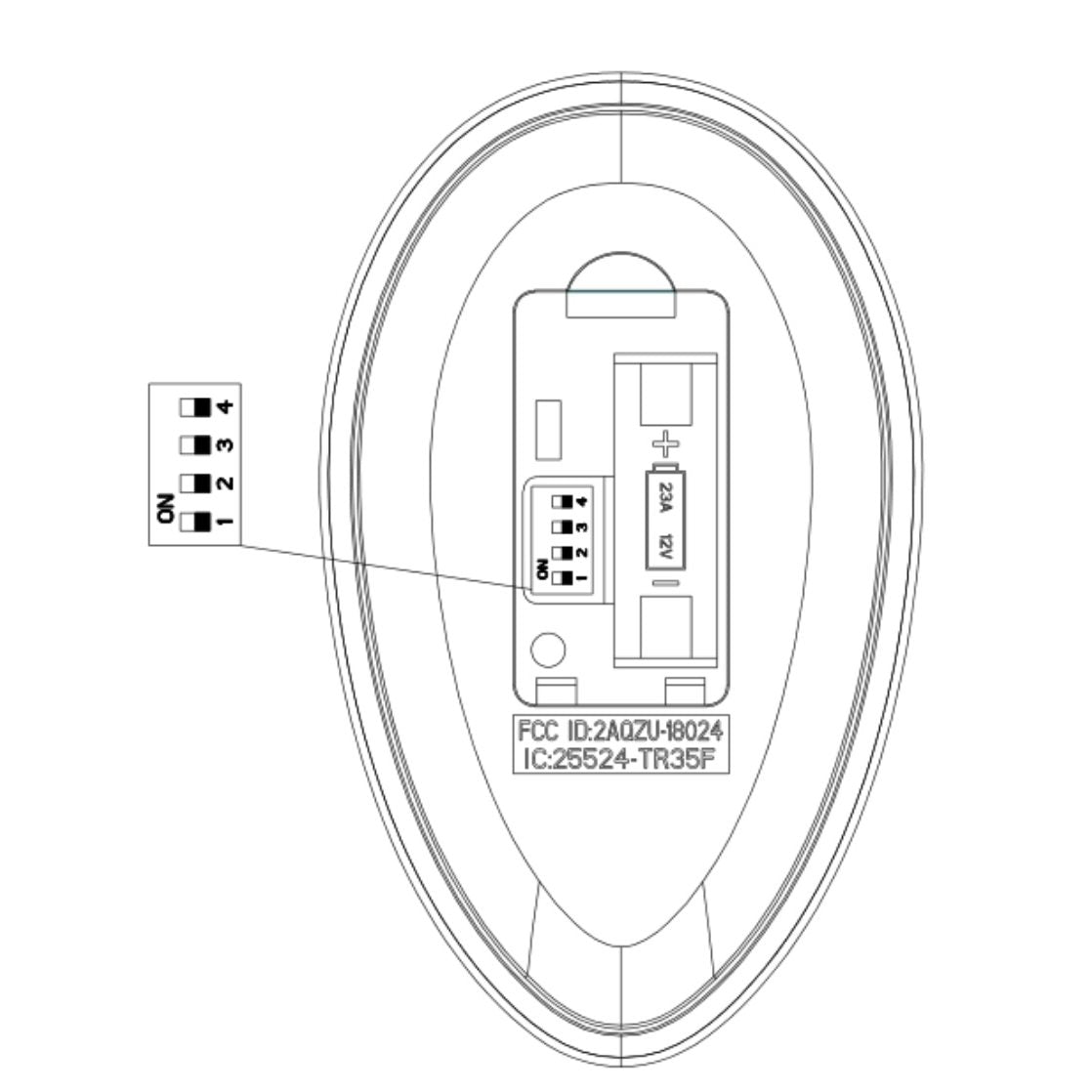 Substitute for Harbor Breeze TR35F 2AQZU-18024 Ceiling Fan Remote Control [63T-AC83T-KIT]