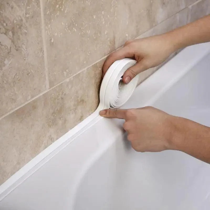 High Quality PVC Waterproof Wall Sticker Self Adhesive Sink Stove Crack Strip Kitchen Bathroom Bathtub Corner Sealant Tape Waterproof