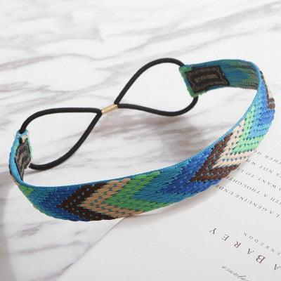 High Quality Vintage Bohemian Ethnic Embroidery Flower Headband for Women Girl Elastic Hair Band Retro Gorgeous Hair Accessories For Women