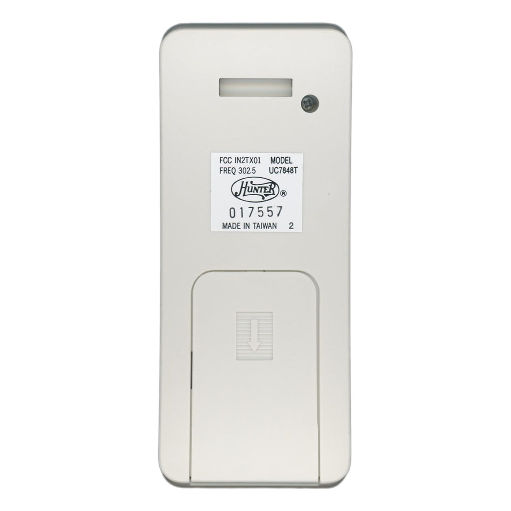 Substitute for Hunter UC7848T/UC7042T IN2TX01 Ceiling Fan Remote Control [FAN2R-RR7078TR-KIT]