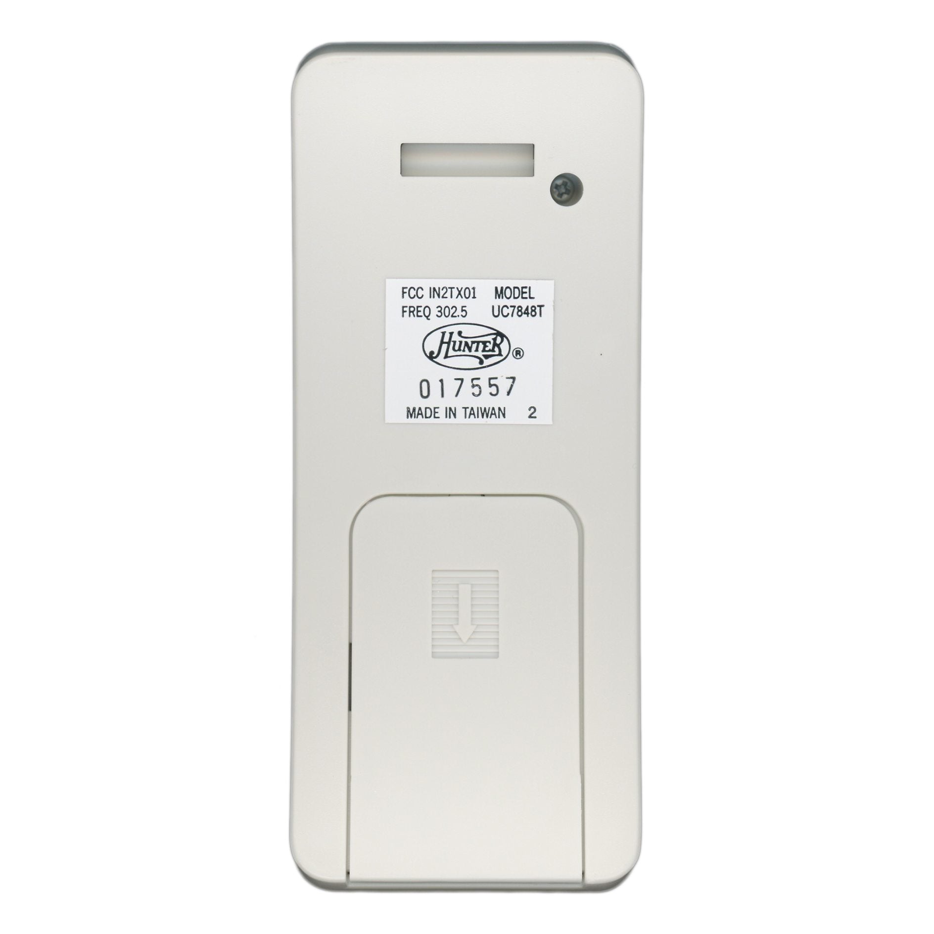 Substitute for Hunter UC7848T/UC7042T IN2TX01 Ceiling Fan Remote Control [FAN2R-RR7078TR-KIT]