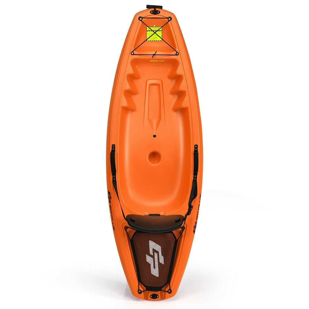 6 Feet Youth Kids Kayak with Bonus Paddle and Folding Backrest for Kid Over 5