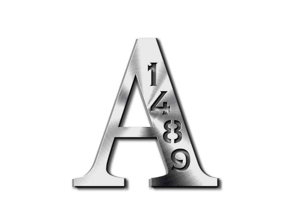 Personalized Metal Address Sign, Last Name Letter Address Sign, Custom Last Name Address Plaque, Metal Letter Sign Front Porch, Outdoor Sign