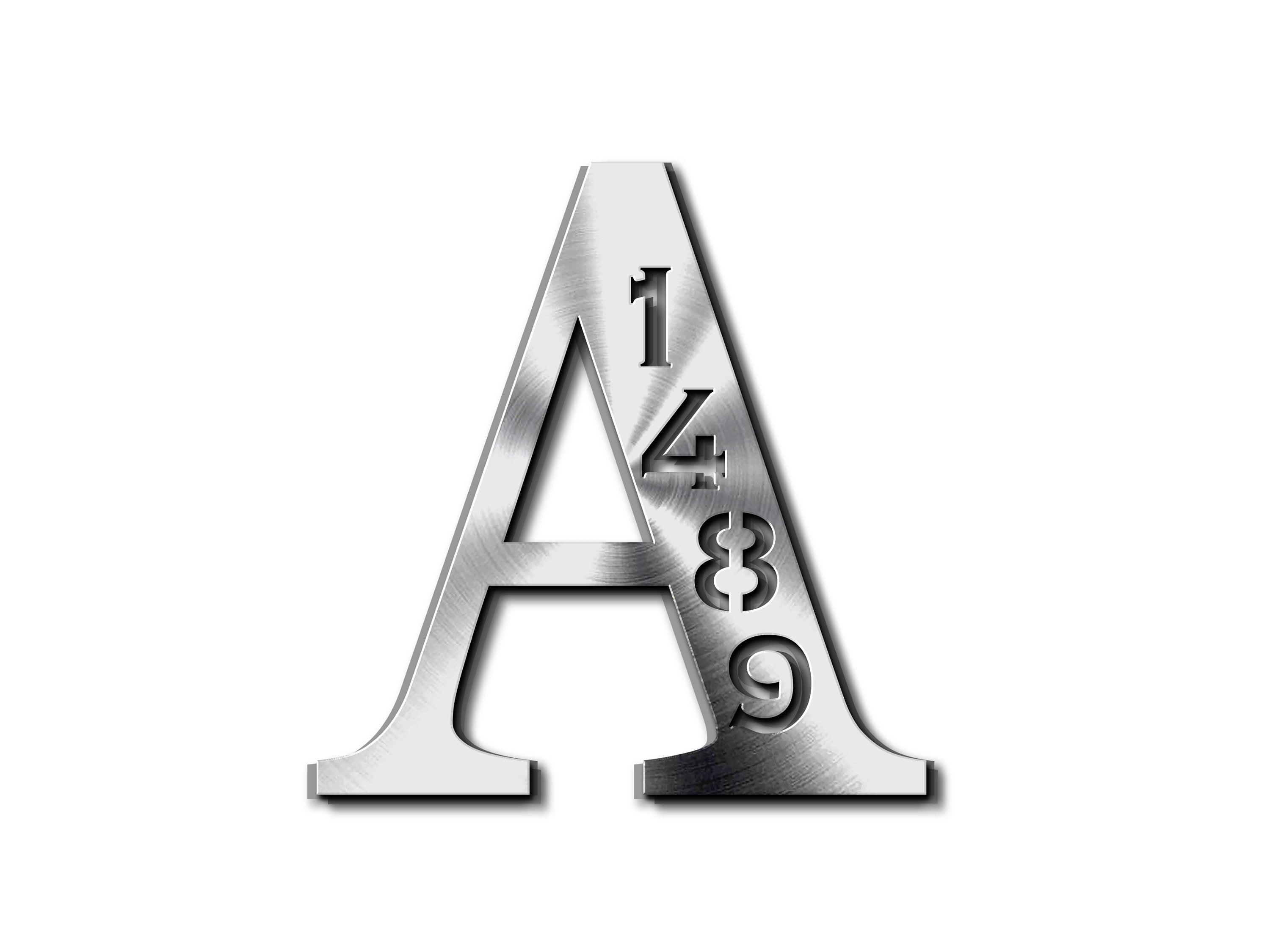 Personalized Metal Address Sign, Last Name Letter Address Sign, Custom Last Name Address Plaque, Metal Letter Sign Front Porch, Outdoor Sign