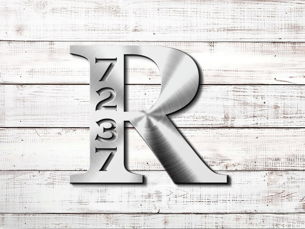 Personalized Metal Address Sign, Last Name Letter Address Sign, Custom Last Name Address Plaque, Metal Letter Sign Front Porch, Outdoor Sign
