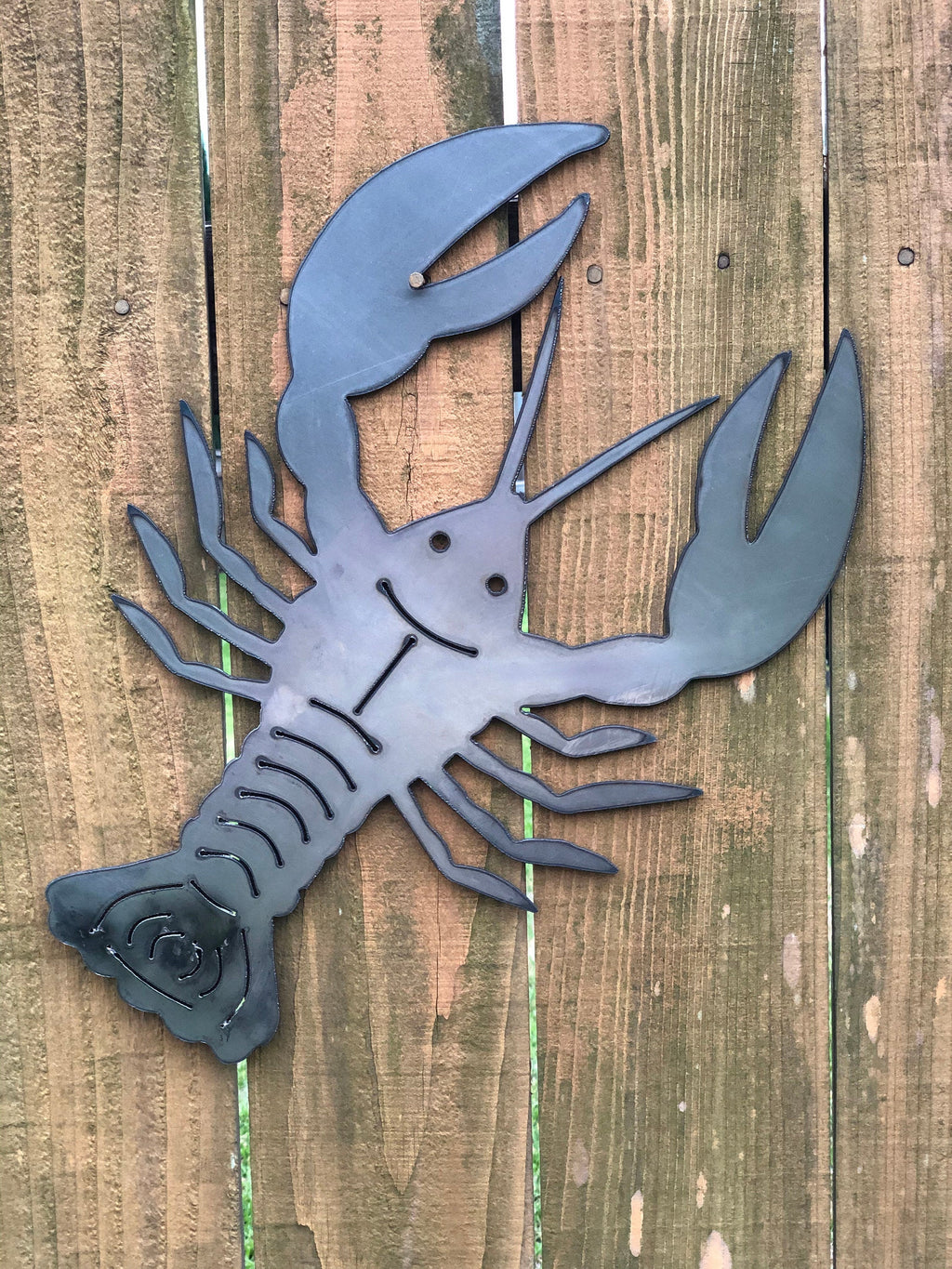 Metal Crawfish Wall Hanging Decoration | Crawfish Steel Sign