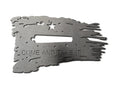 Come and Take It Tattered Metal Flag - Custom Gun Wall Art 24 Inch