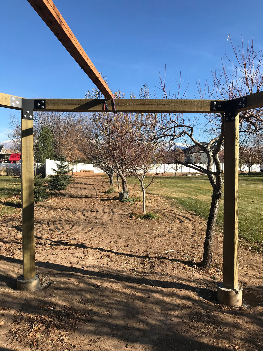 12 Piece Hexagon Pergola Bracket Set for 8 x 8 Posts - Heavy Duty Pergola Brackets Made In the USA!