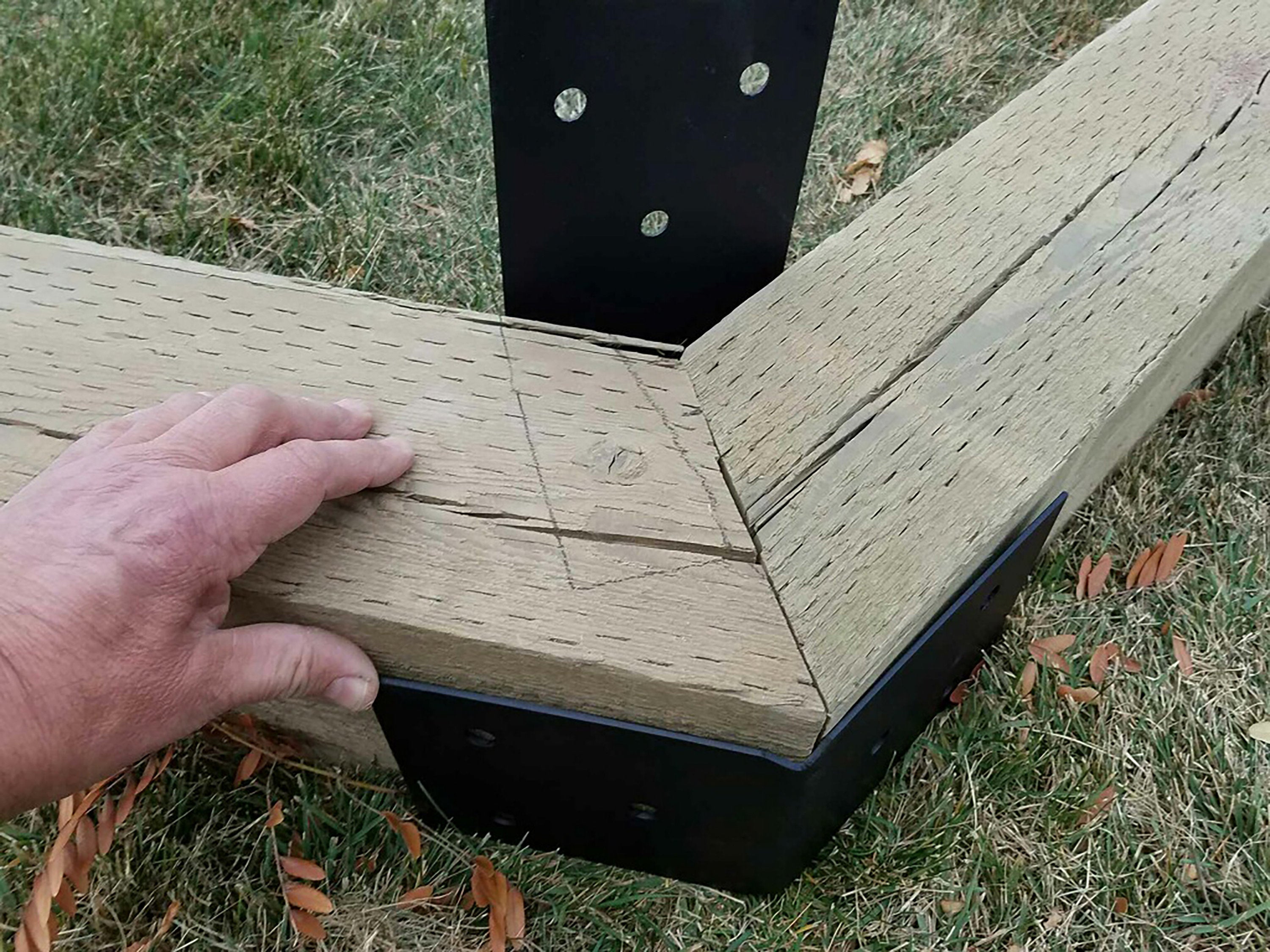 16 Piece Octagon Pergola Bracket Set for 6 X 6 Posts - Heavy Duty Pergola Brackets Made In the USA!