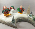 Department 56 Monks Christmas Figurines. Set of Three Merry Makers: Sebastian, Sigmond, Solomon