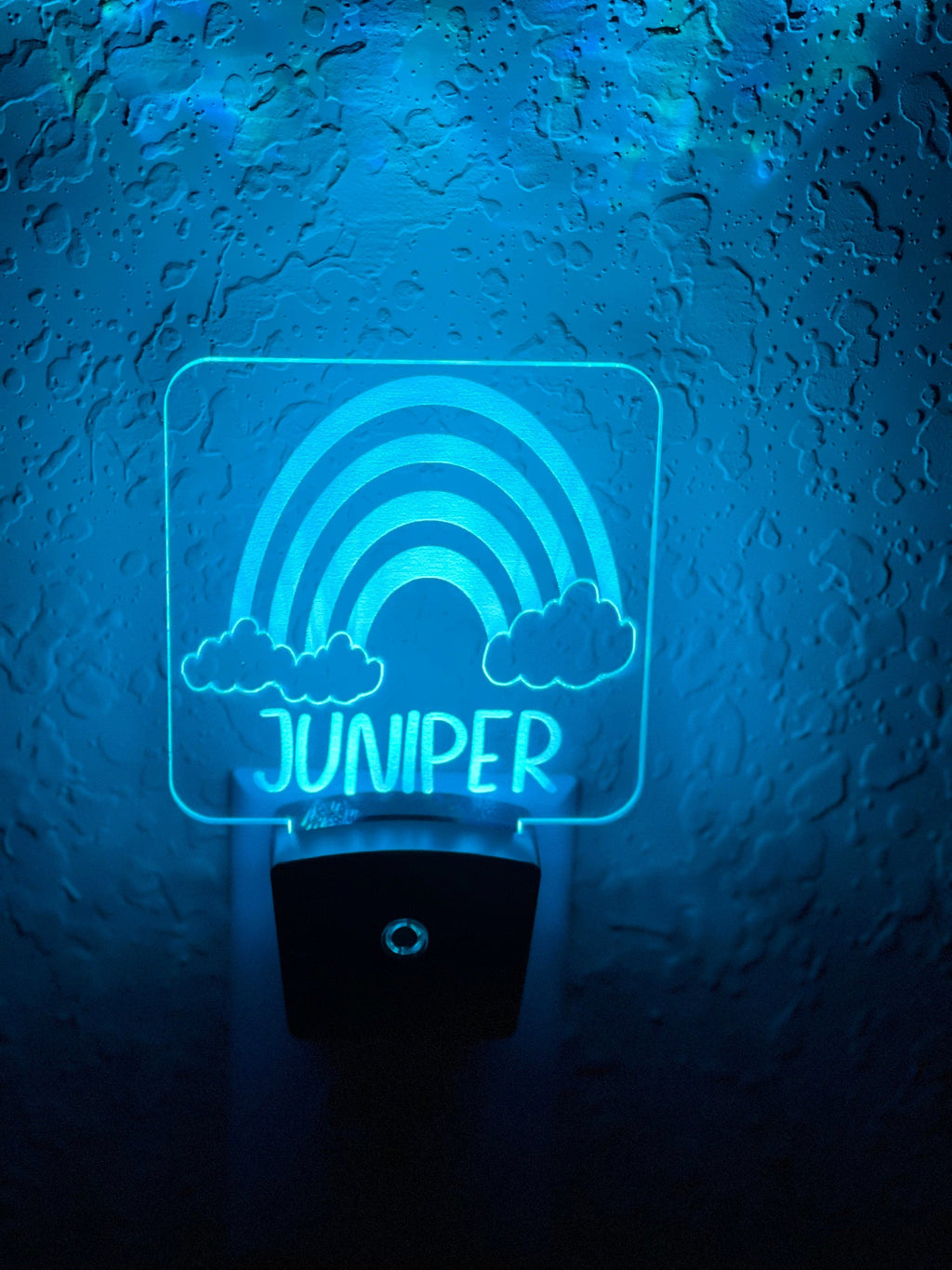 Personalized LED Rainbow & Clouds Night Light | 7 Color Changing | Plug in Night Light | Name Light | Children's Night Light | Room Light