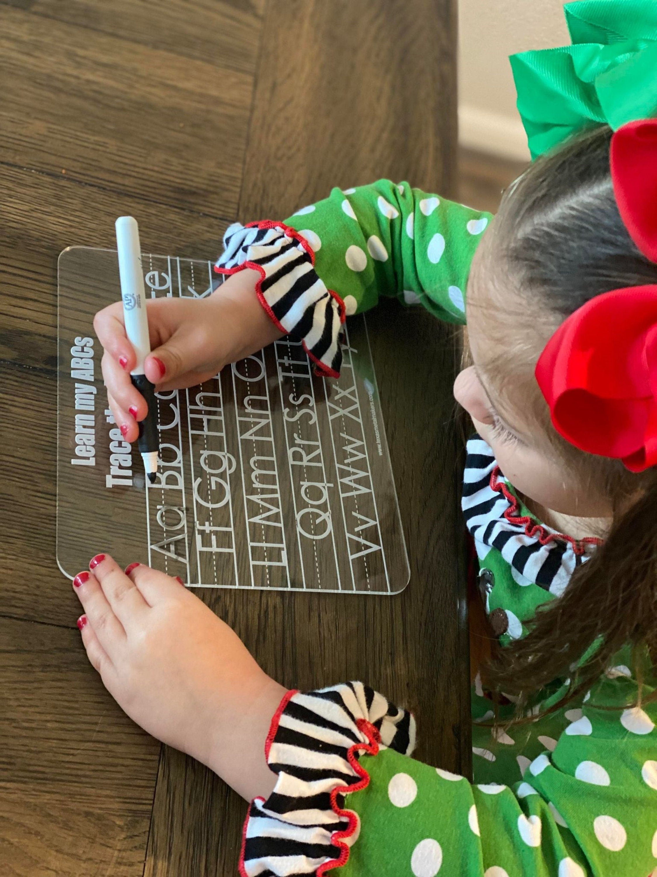 Customizable Children Acrylic Learning Boards | Dry Erase Learning Board | Reusable Personalized Boards | Preschool | Education Supplies