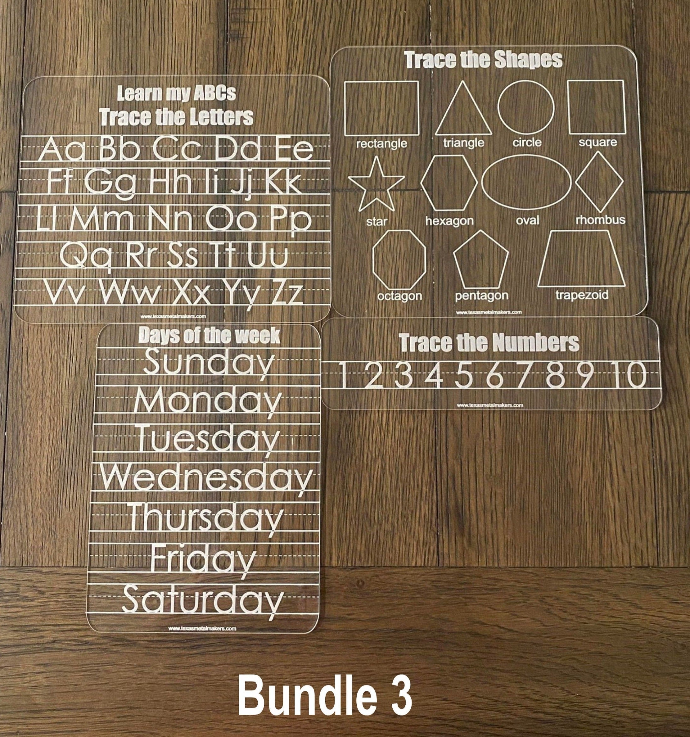 Customizable Children Acrylic Learning Boards | Dry Erase Learning Board | Reusable Personalized Boards | Preschool | Education Supplies