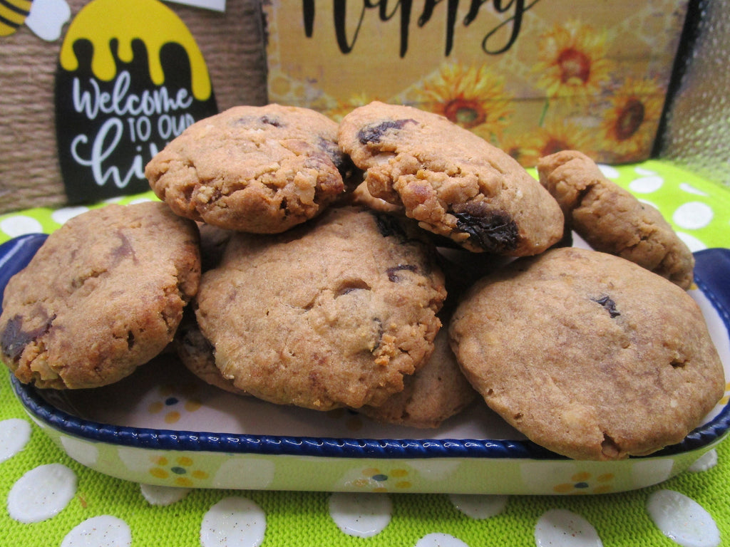 Gluten-Free Cinnamon Raisin Cookies, Vegan Protein Snack, Dairy Free, Nut Free, Portable Snacks, Fitness Gift, Low Sugar or Sugar Free