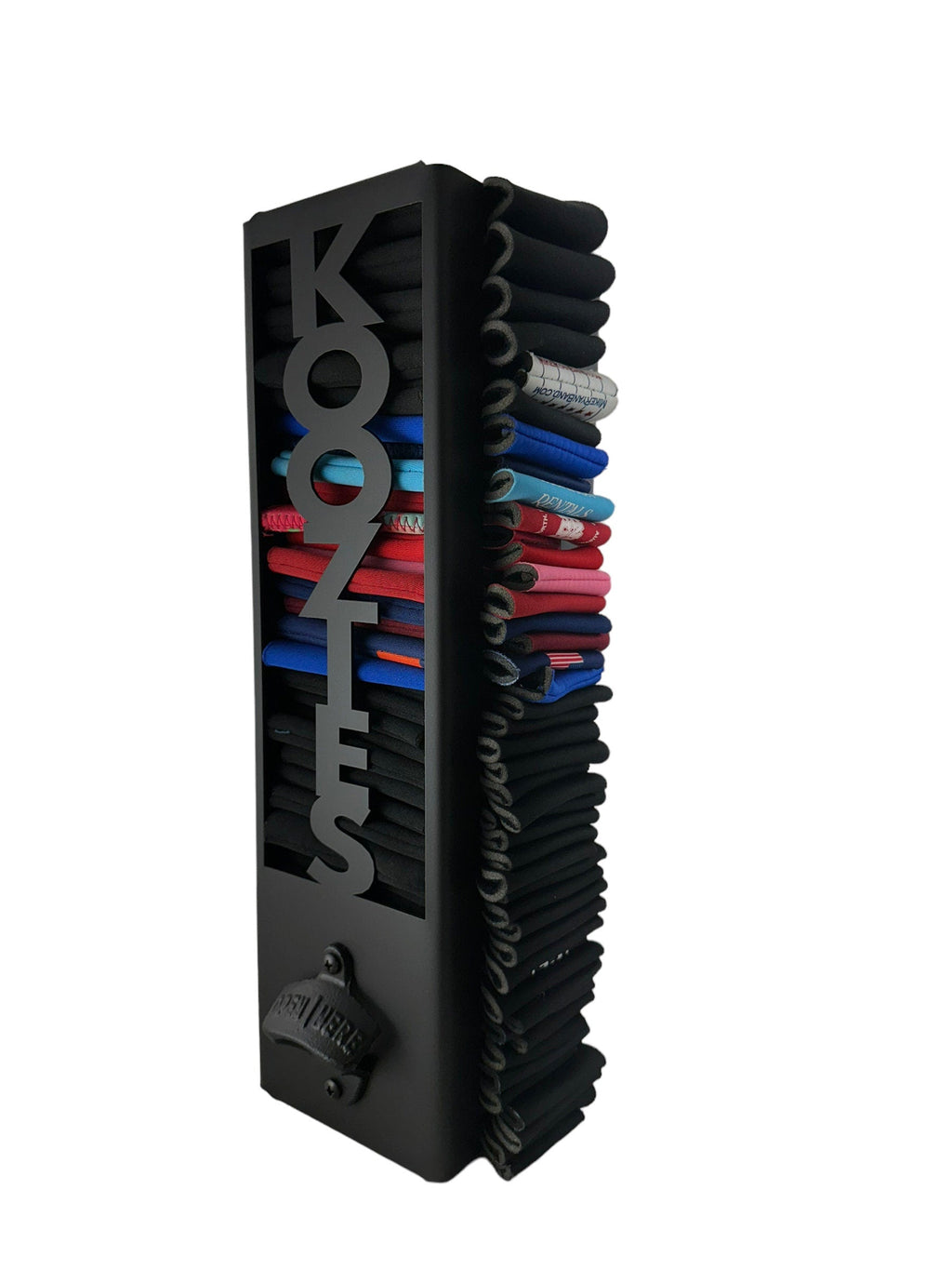 Can Kooler Holder - Metal Wall Mount with Bottle Opener
