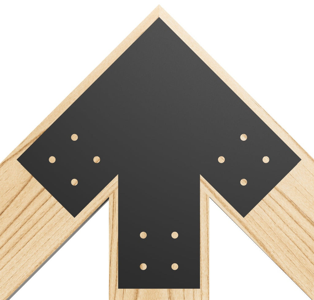 6x6 Structural Design Timber Truss Brackets for 6x6 Posts, 6" Timber Truss Brackets, 6x6 Fan Bracket