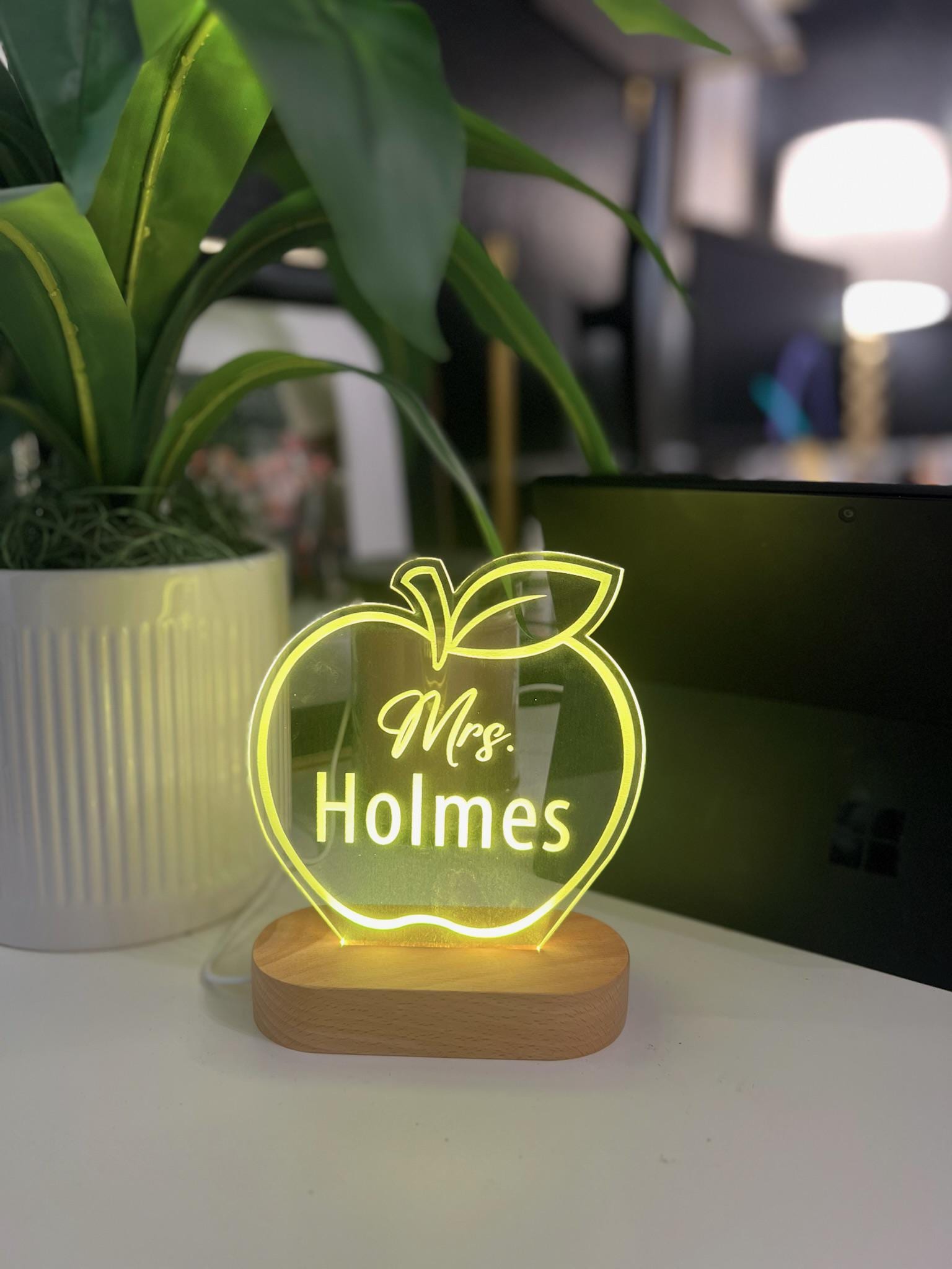 Personalized Teacher Desk Sign - Custom Name Plate - Classroom Decor - Back to School Gift - Teacher Appreciation - Custom Teacher Gift