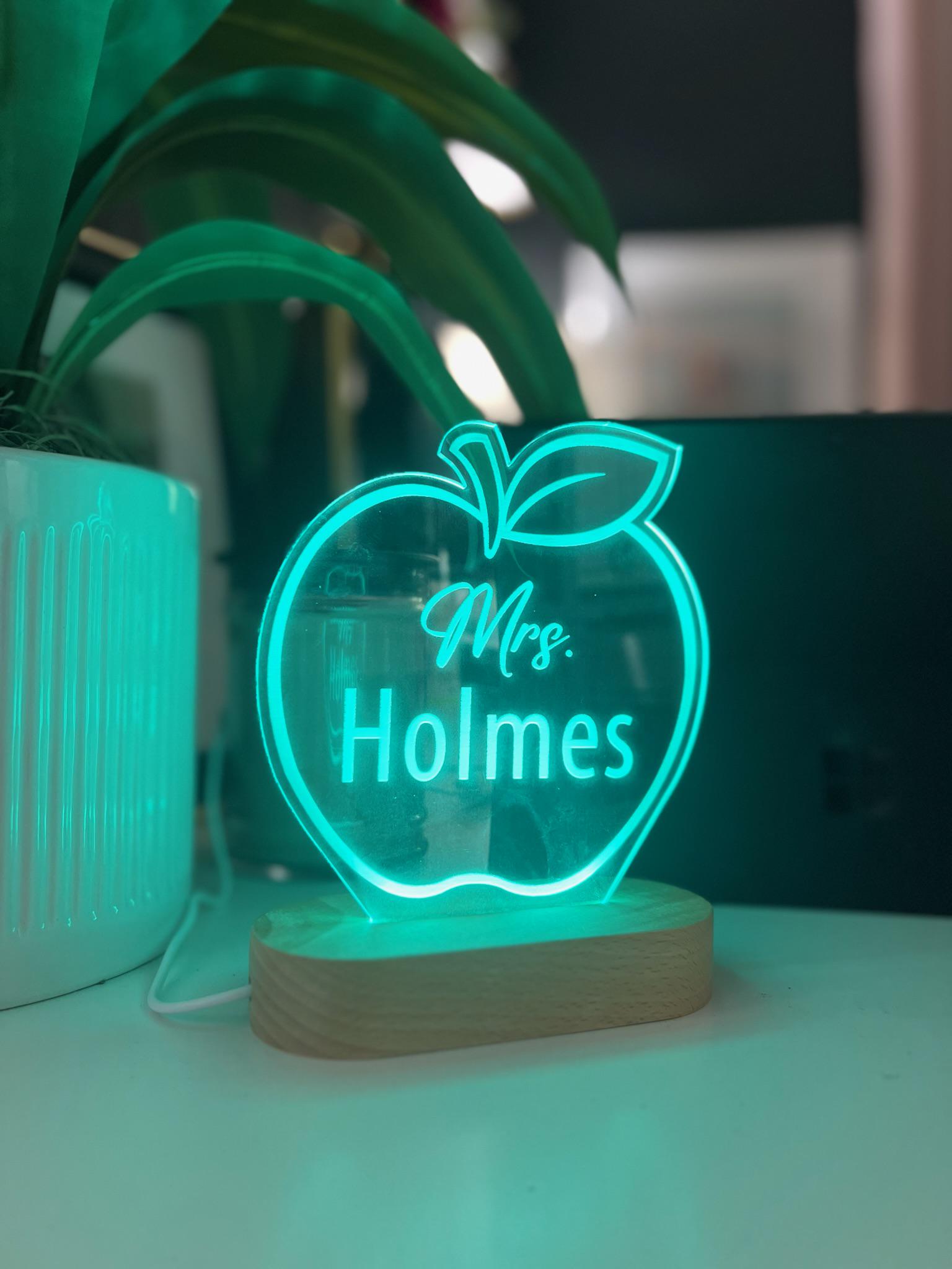 Personalized Teacher Desk Sign - Custom Name Plate - Classroom Decor - Back to School Gift - Teacher Appreciation - Custom Teacher Gift