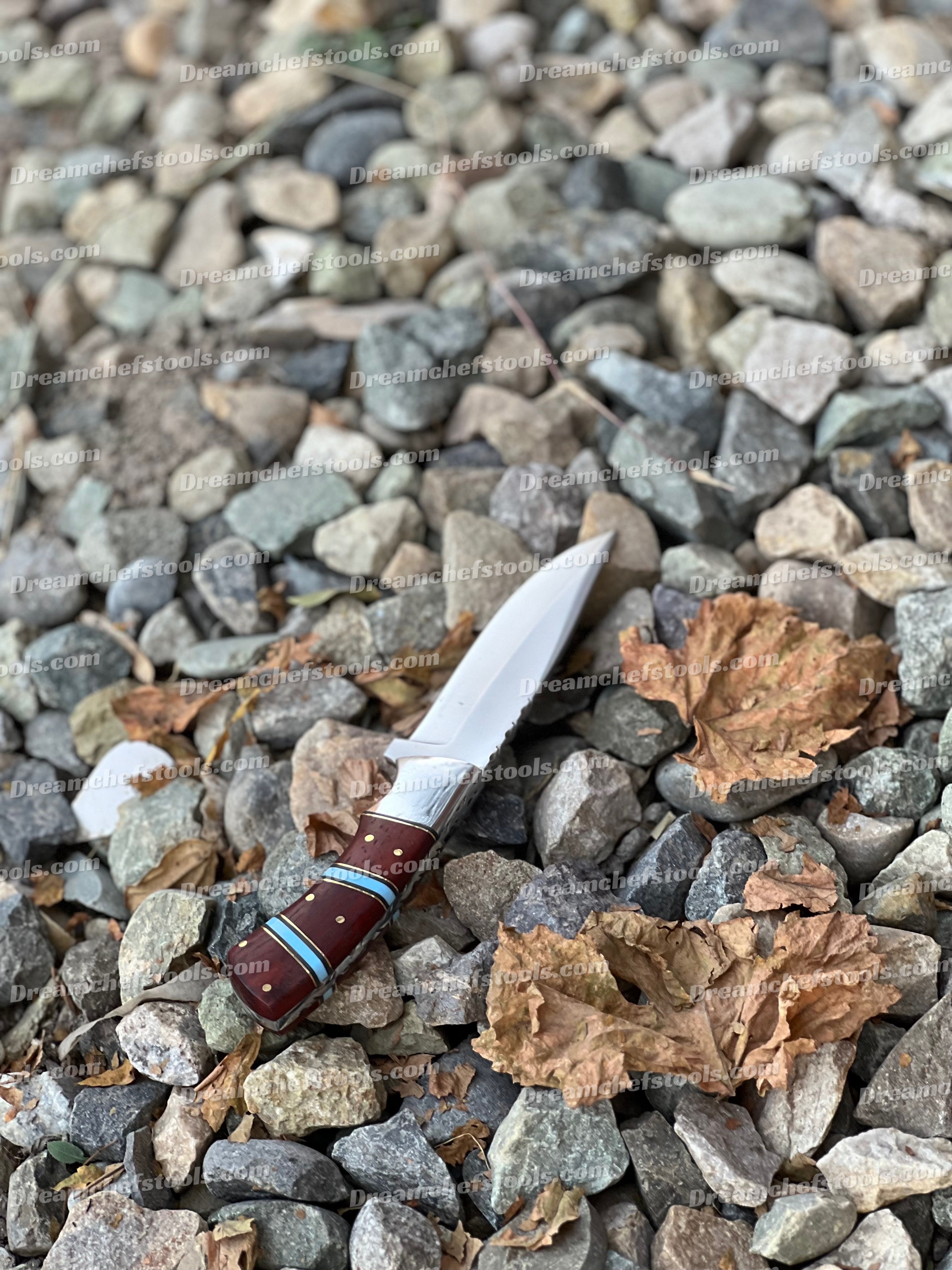 Custom handmade d2 steel hunting knife