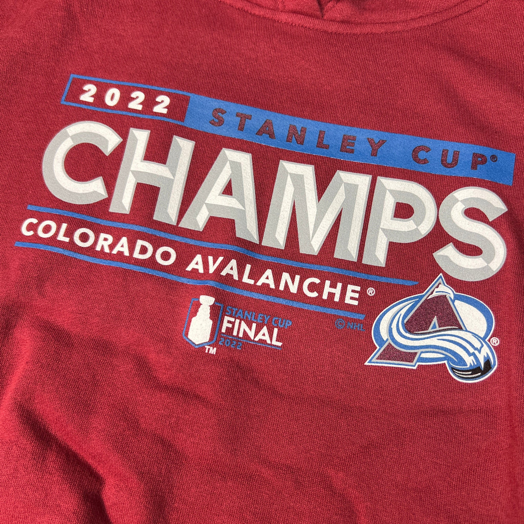 FANATICS 2022 Stanley Cup Champs Colorado Avalanche Final Hoodie Sz M Burgundy 22NHL0024 (New)
