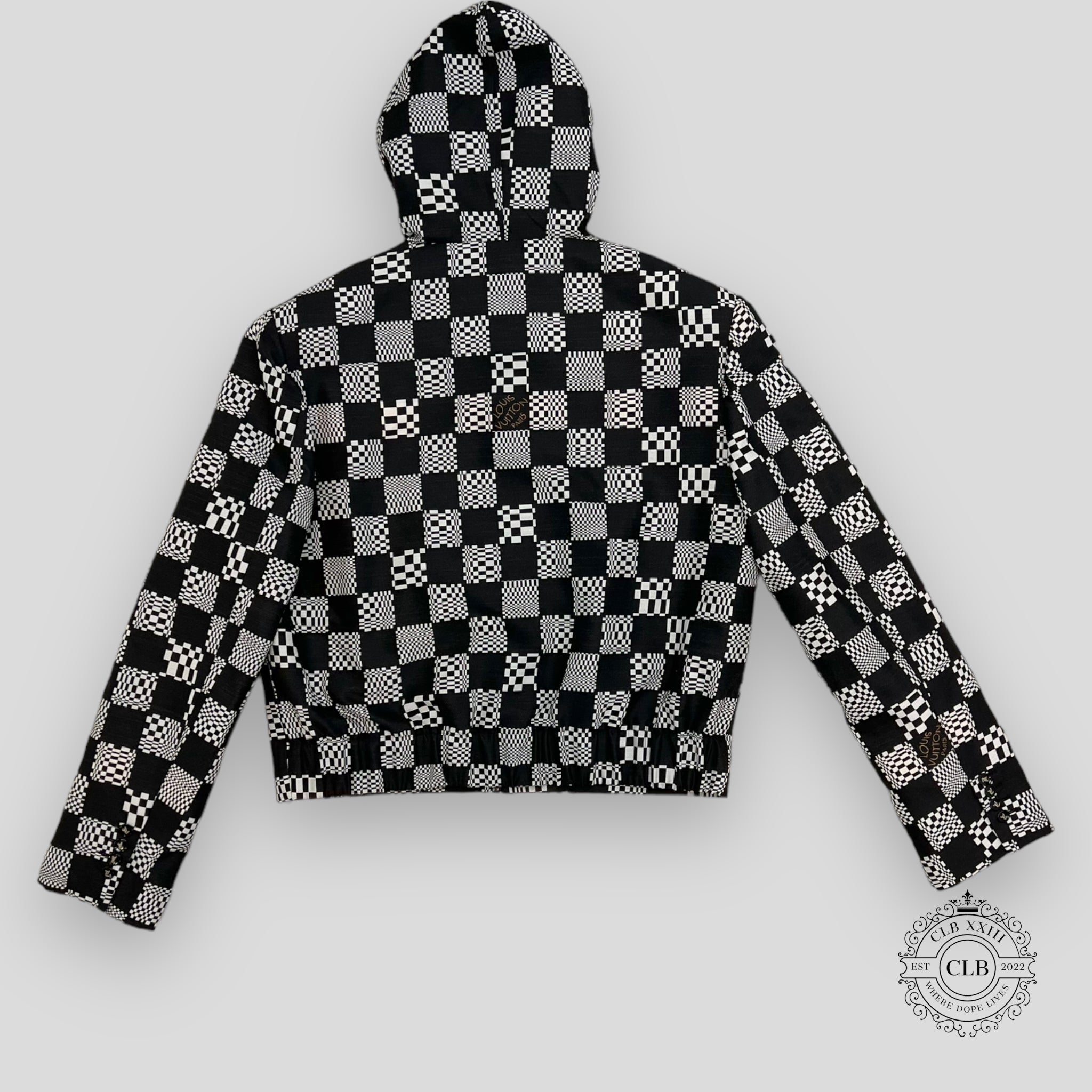 LOUIS VUITTON CONSTRUCTED HOODIE - BLACK