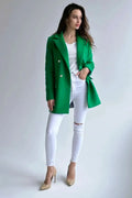 Wool Blend Blazer Jacket