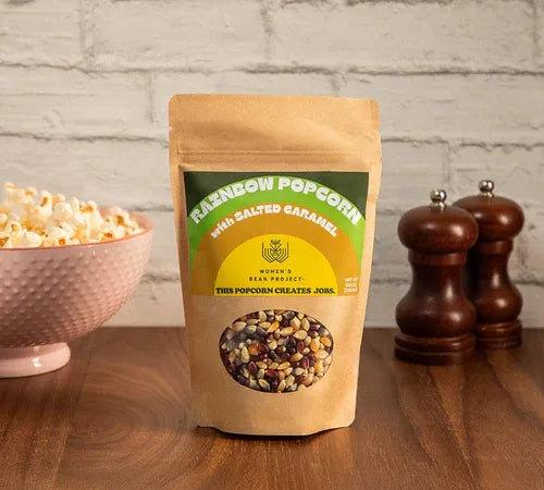 Blue Popcorn with Salted Caramel