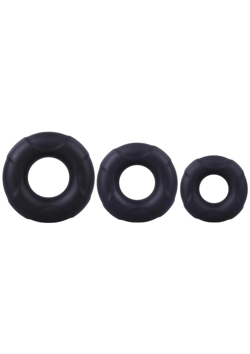 Doc Johnson C Ring Set In A Bag 3 Sizes Silicone Ring