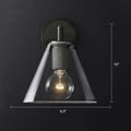 DecorBites™ Minimalistic Brass Wall Sconce with Clear Glass for Bedside Lighting