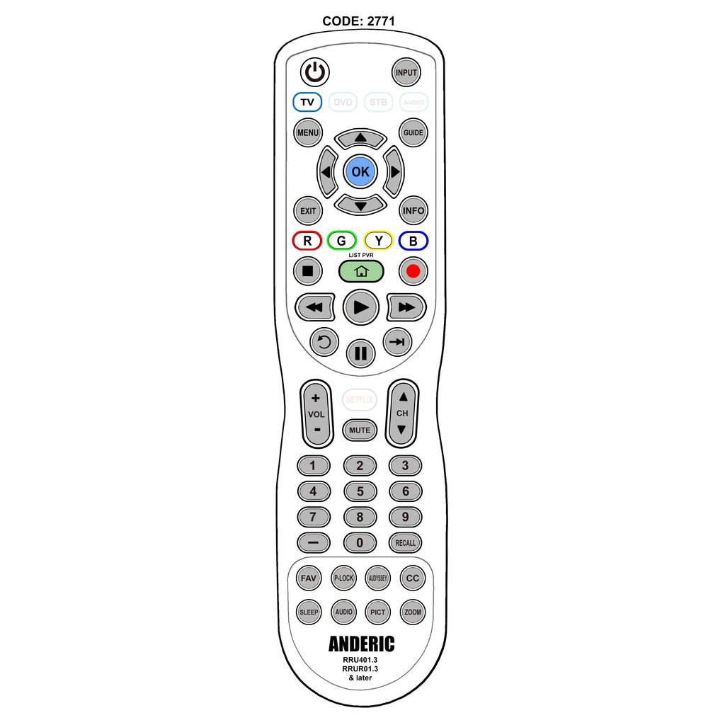 Insignia NSRC05A11 TV Remote Control