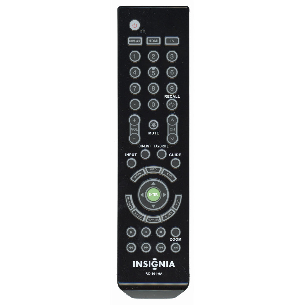 Insignia RC8010A for 2011 TV Remote Control