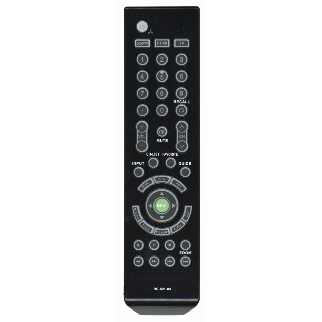 Insignia RC8010A for 2011 TV Remote Control