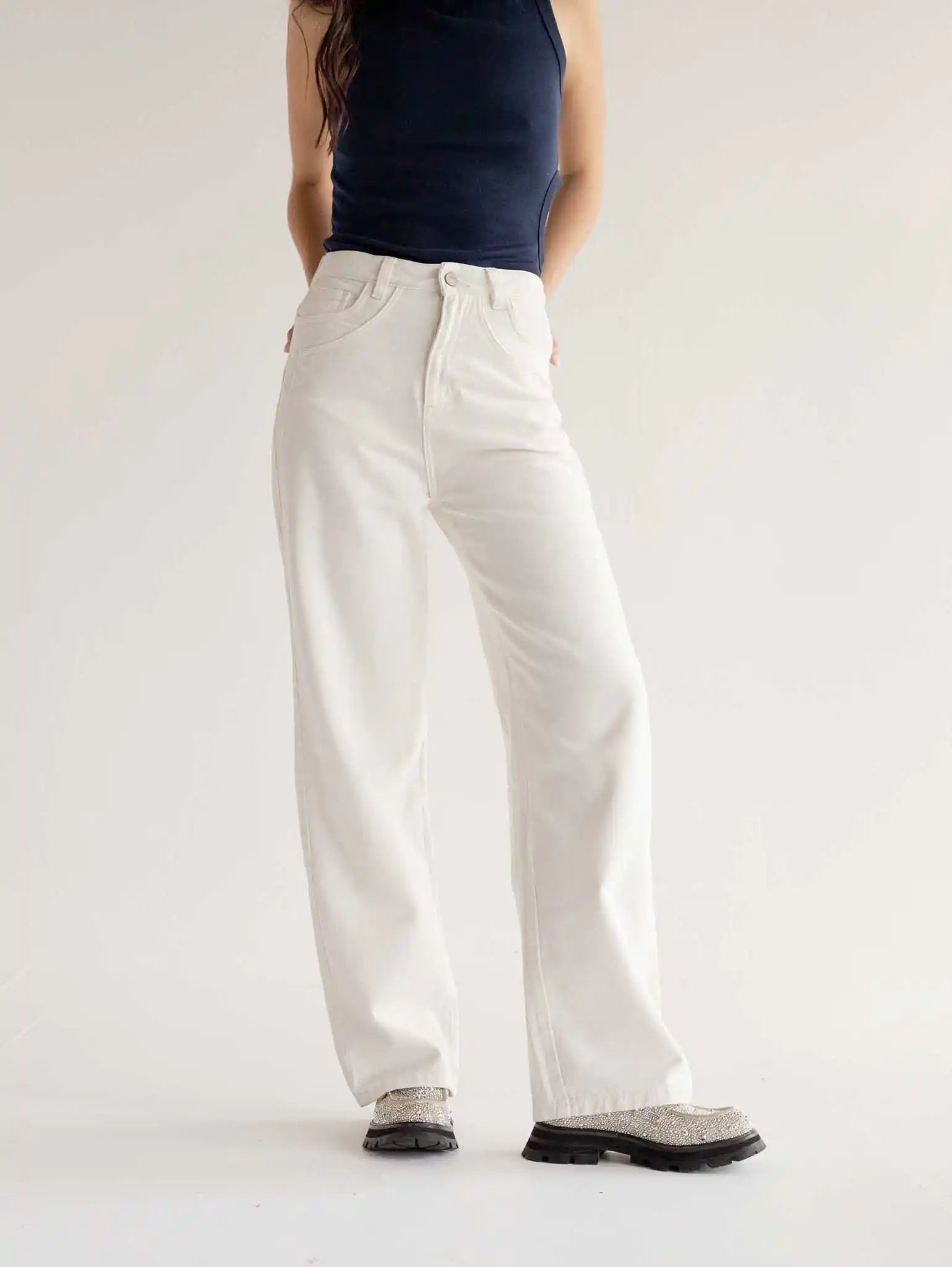 Jean Pockets Off White