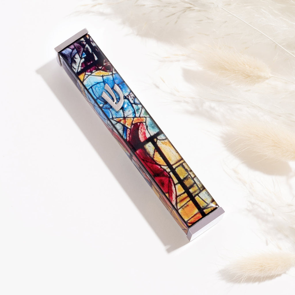Decorative Stainless Steel Mezuzah Case – Chagall Series