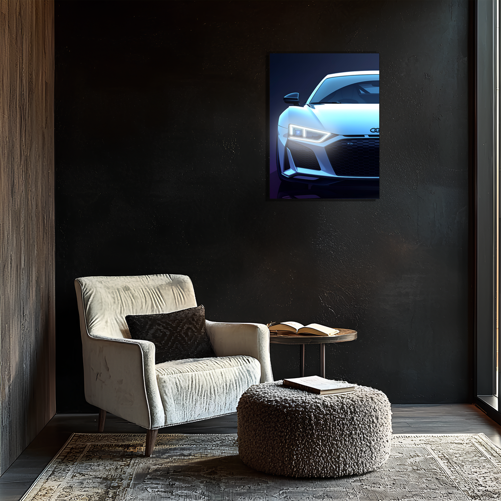 LED Car Neon Wall Art Sign - UV Printed Acrylic Garage Decor With Integrated LED Light