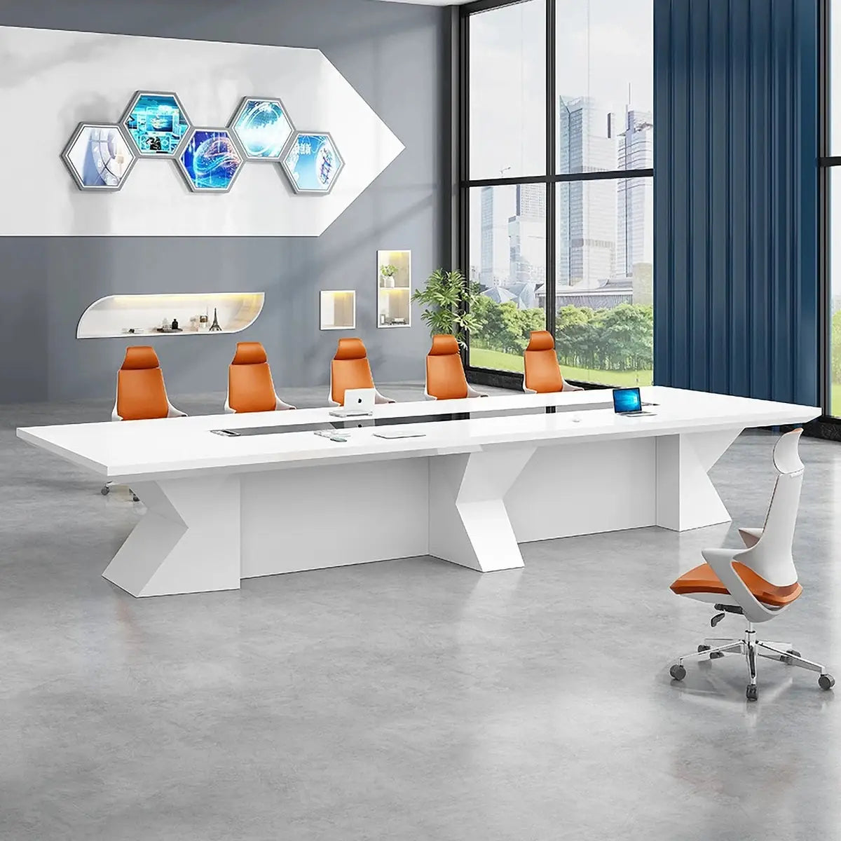 Kendrix · White Conference Room Table