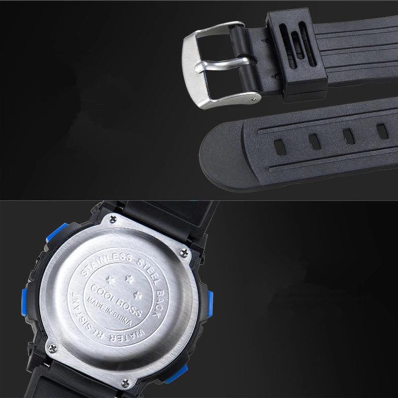 Kids Luminous Watches LED Colorful Flash Digital Waterproof Alarm Date Week Creative Childrens Fashion Waterproof Watch For Girls Boys Kid Sports Outdoor Colorful LED Electrical Watches With Luminous Alarm Stopwatch Child Wristwatch