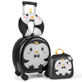 Kids Luggage Set with 14 Inches Carry-on Hardside Spinner Toddler Luggage and 10 Inches Backpack