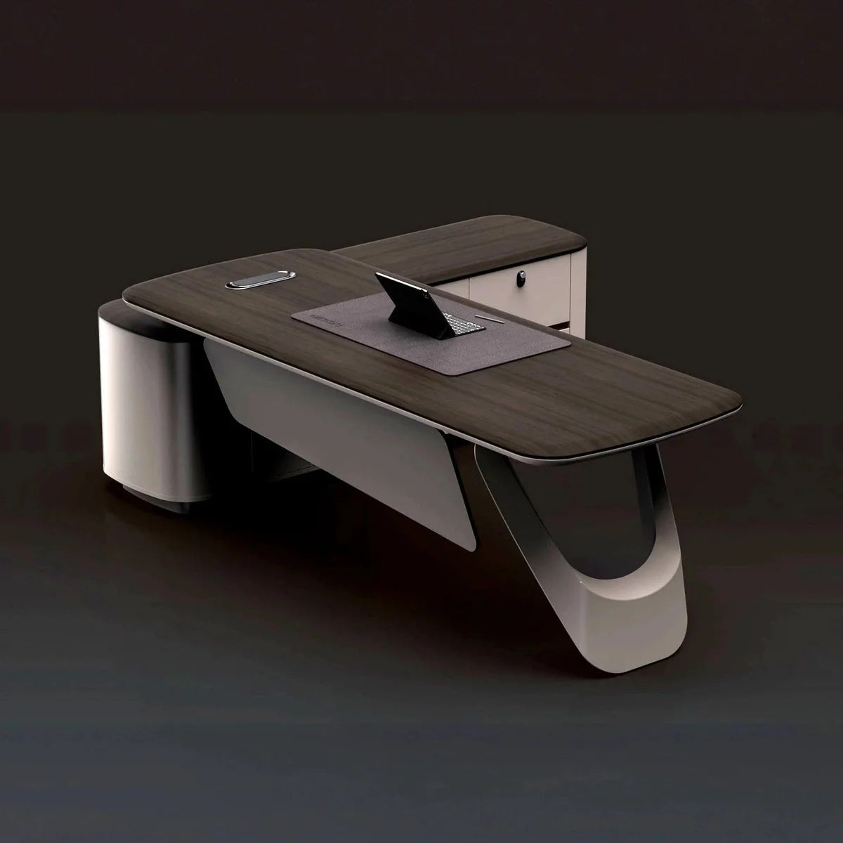 Veris · Modern L-Shaped Executive Desk