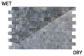 Silver Shadow Split Face Marble Mosaic Tiles 12x12 with Pre-Mounted Mesh Backing
