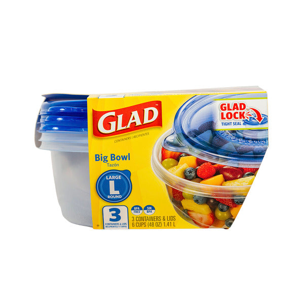 Glad Big Round Bowl, Large