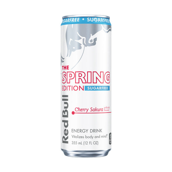 Red Bull Spring Edition Sugarfree Cherry Sakura Energy Drink Can