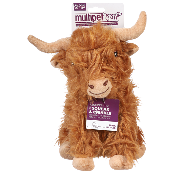 Multipet International Highland Cow Dog Toy