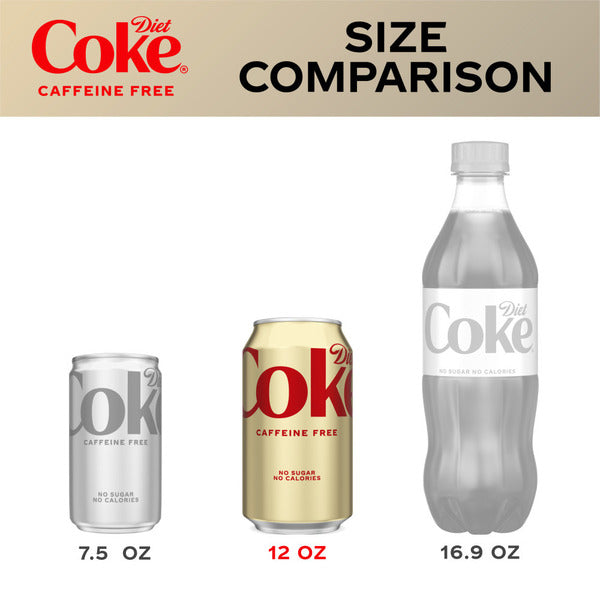 Diet Coke Caffeine-Free Fridge Pack Soda Cans