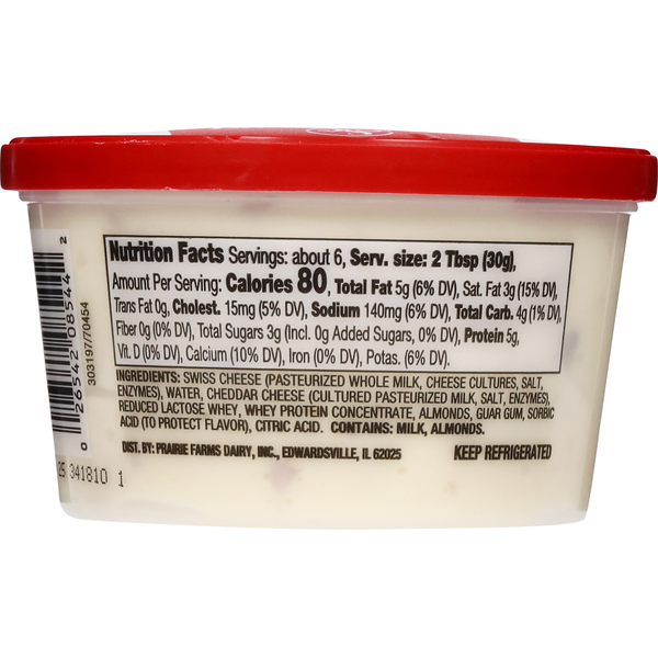 Shullsburg Creamery Cheese Spread, Swiss Cheddar Almond, Cold Pack