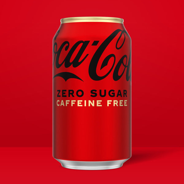 Coca Cola Zero Sugar Caffeine-Free Soda Fridge Pack Cans
