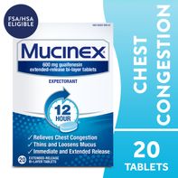 MUCINEX® Chest Congestion, Mucinex Expectorant 12 ...
️
